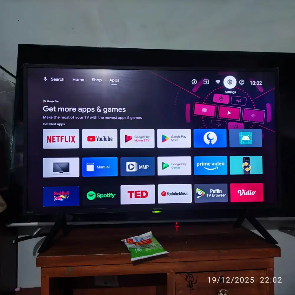 LED TV Android 42 Inch Sharp FullHD Jernih Suara Kencang Bisa YouTube