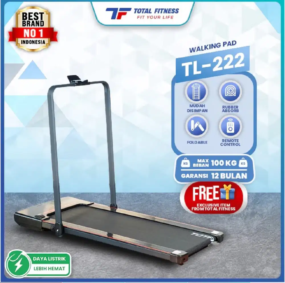 Treadmill Elektric Automatic Total Fitness TL-222 Like New