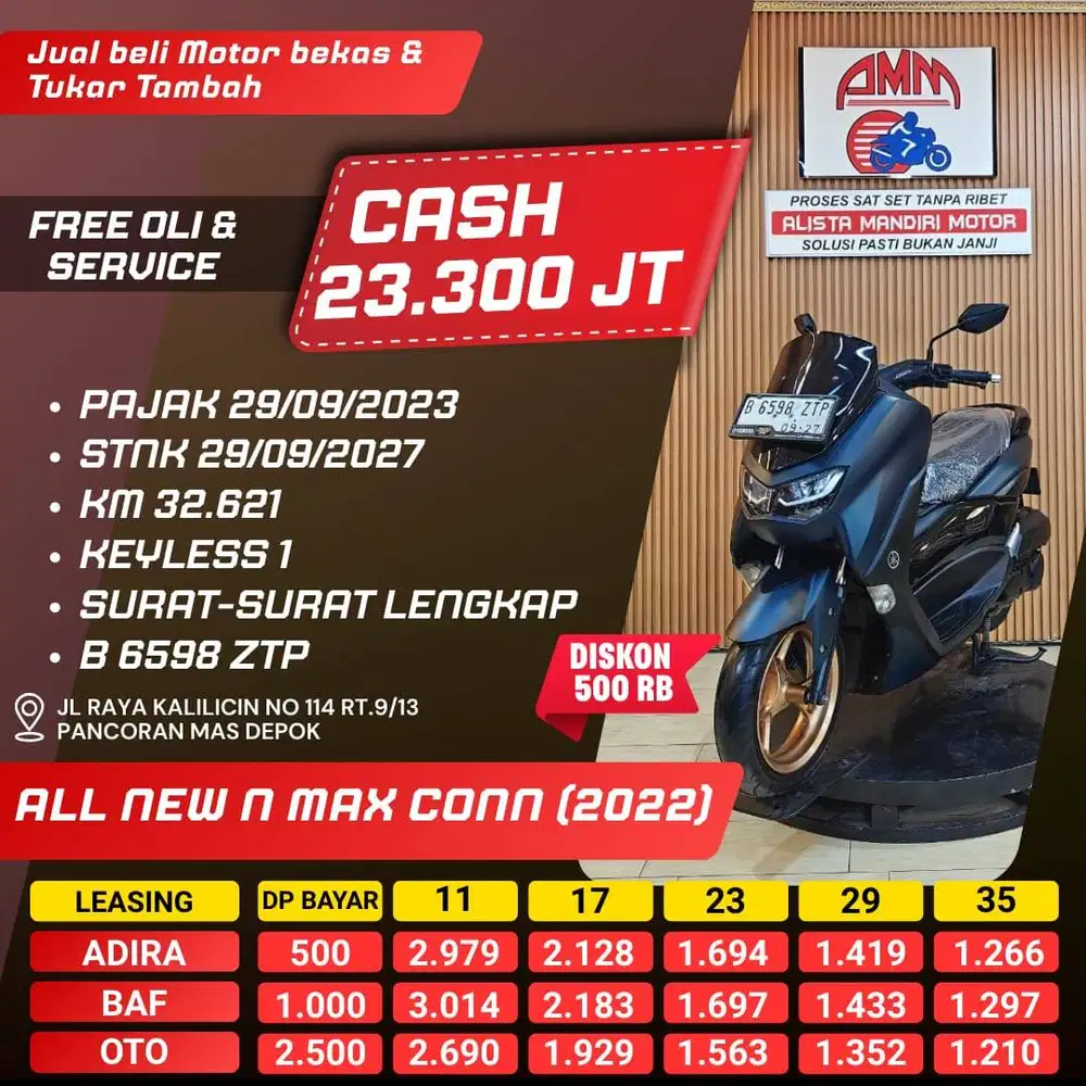 DP 500 ALL NEW N MAX KEYLESS TH 2022 BISA CASH/TT/BAYAR PAKAI CC/PAYLA