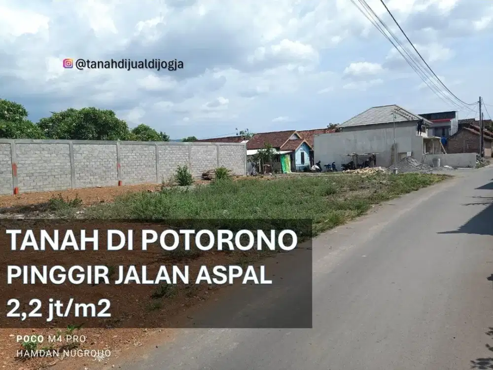 Tanah dekat Kotagede di Potorono Banguntapan Siap Bangun