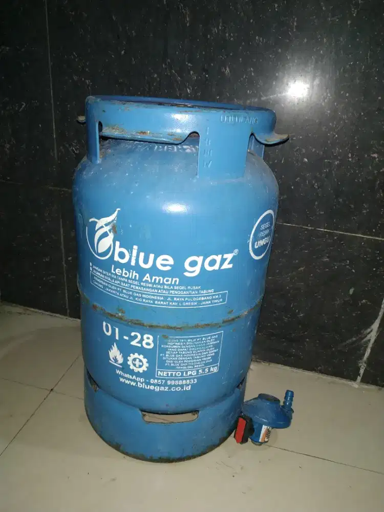 Tabung bluegaz 5,5 kg kosong + regulator