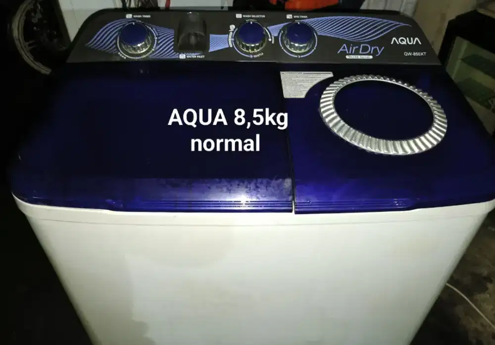 Mesin cuci AQUA normal kencang keduanya 8,5kg