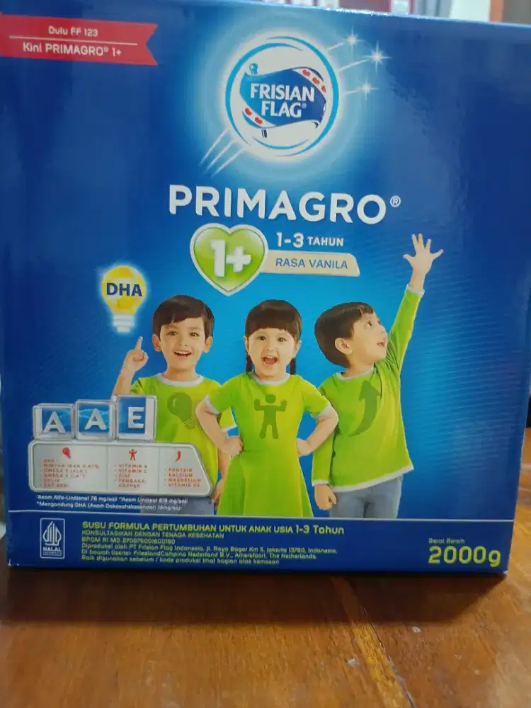 Susu Balita Frisian Flag 1+, rasa vanilla