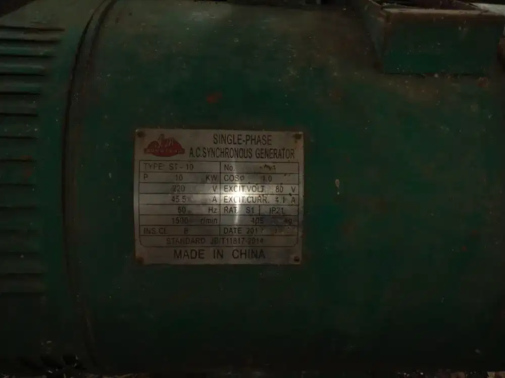 Dinamo genset 10kw,merk Dongfeng