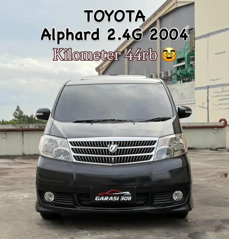 (LOW KM) Toyota Alphard G 2.4L AT 2004 Hitam ANH10