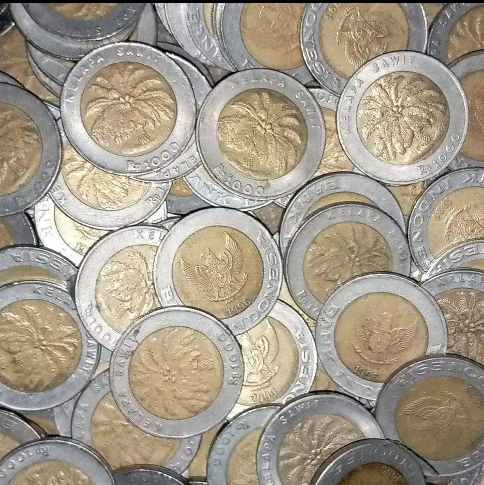 Koin mahar koleksi 1000 rupiah sawit