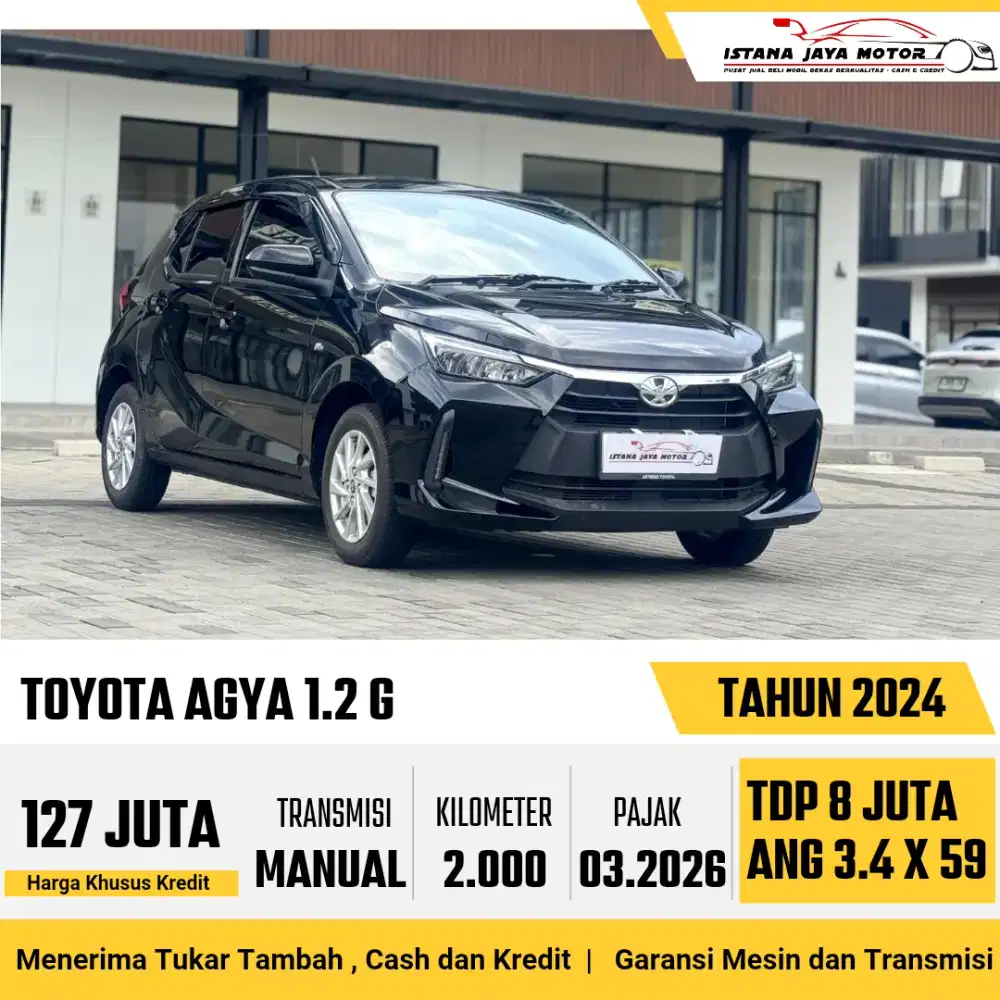 TOYOTA AGYA 1.2 G MT 2024