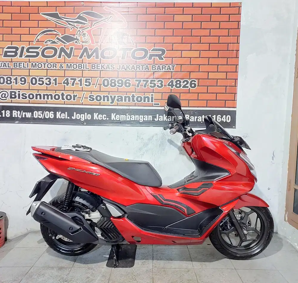 HONDA PCX 160 CBS ISS NON ABS KEYLESS TAHUN 2024 MEWAH MERAH GLOSSY