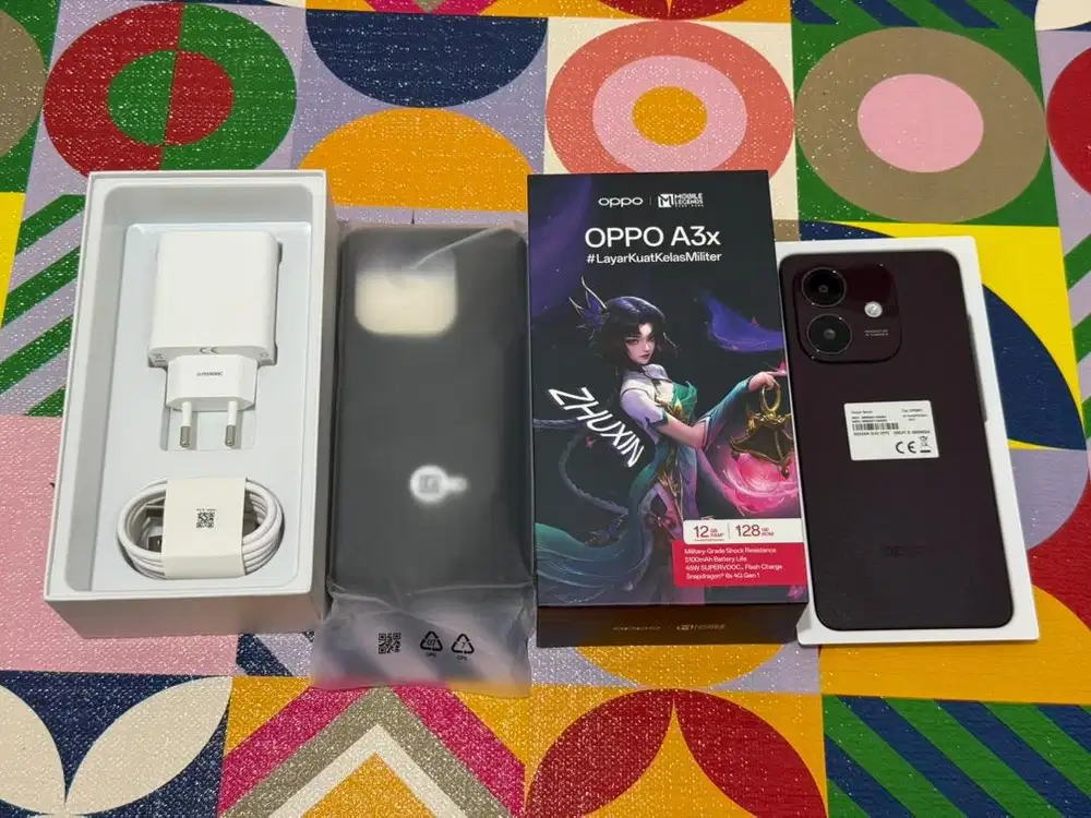 Oppo a3x 6/128gb 1000% baru cuma buka segel doang