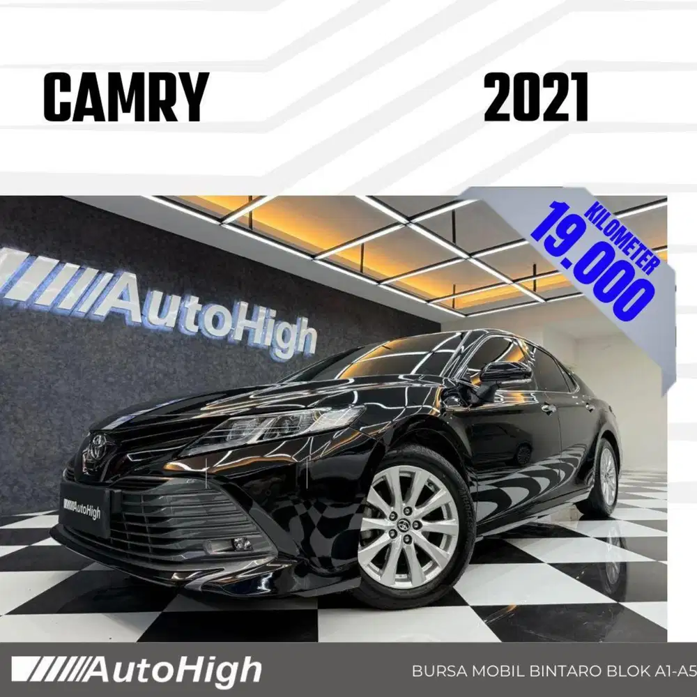 DP10% [Km19.000] Camry V 2021 Black Reg 2022 #AUTOHIGH