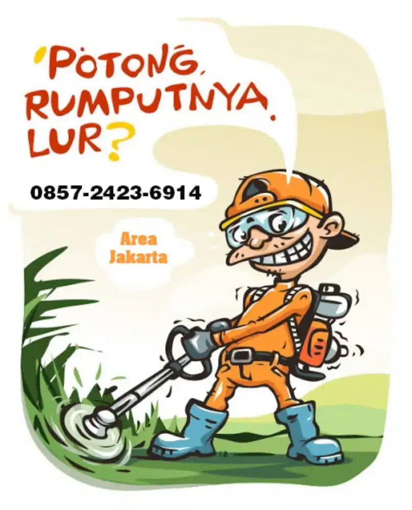 Jasa potong rumput taman dan kebon