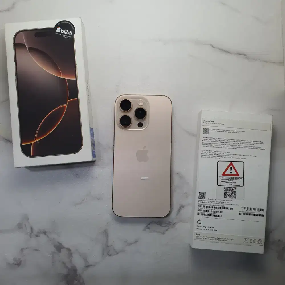 iPhone 16 Pro 1TB Desert Titanium garansi ibox blibli