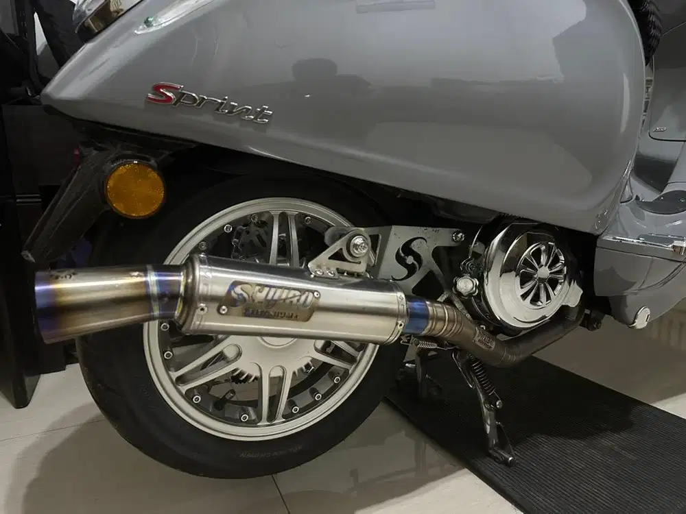 Knalpot vespa sprint shijiro ct titanium