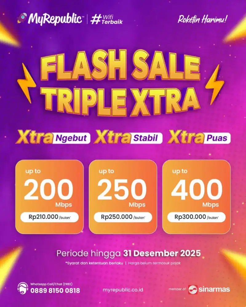Batu ceper Promo pemasangan internet myrepublic WiFi Myrepublic