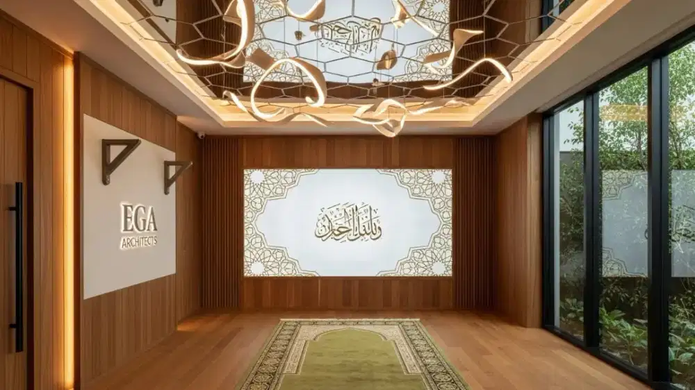 Backdrop tv modern jasa arsitek gading rejo