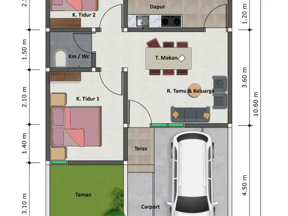 RUMAH MURAH DEKAT UMY FASILITAS KEAMANAN LENGKAP