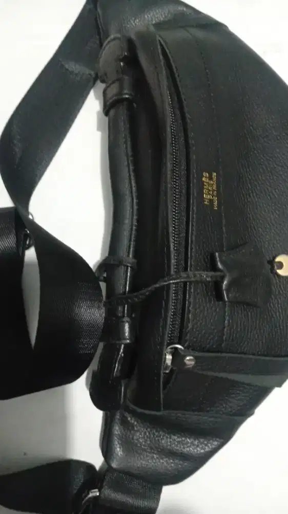 WB black Hermes made in France. new tidak ada jejak pakai . Kulit asli