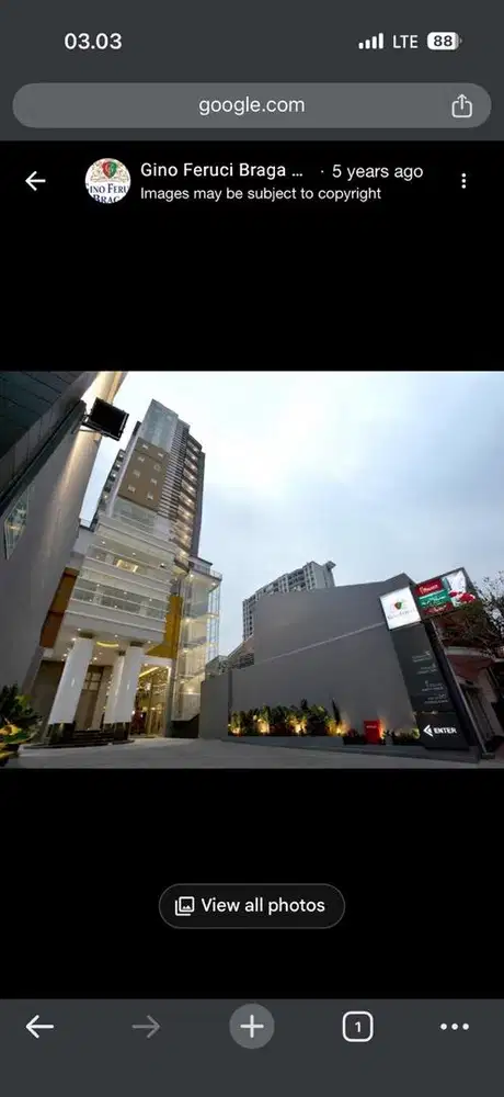 Voucher Hotel Gino Feruci Braga Bandung