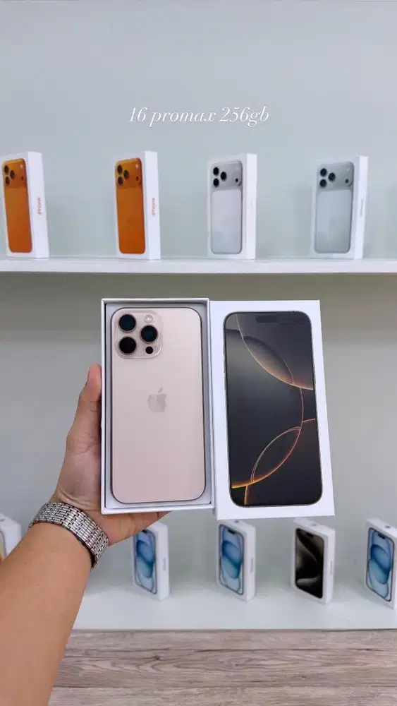 iphone 16pm 256gb dessert titanium