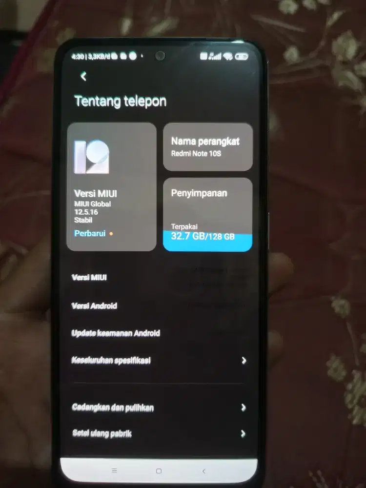 Jual santai xiomi note 10s ram 8/128