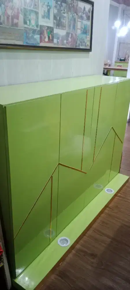 Kitchen set atas hijau