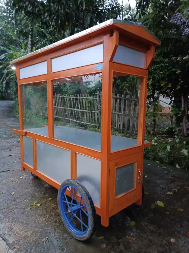 Sedia Gerobak Angkringan, Bakso Mie Ayam, Bubur, Sate, Soto, Pecel dll