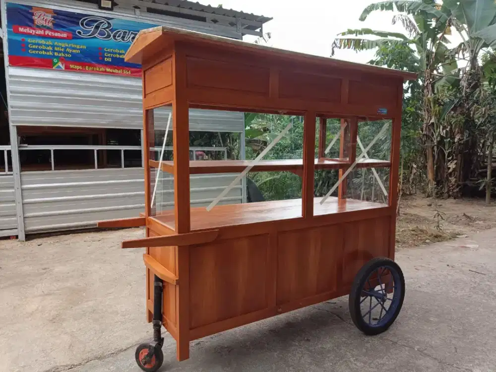 Sedia Gerobak Angkringan, Bakso Mie Ayam, Bubur, Sate, Soto, Pecel dll