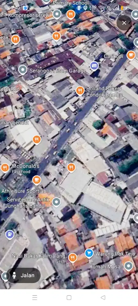 Disewakan rumah tinggal di pondok bambu, sebrang McD