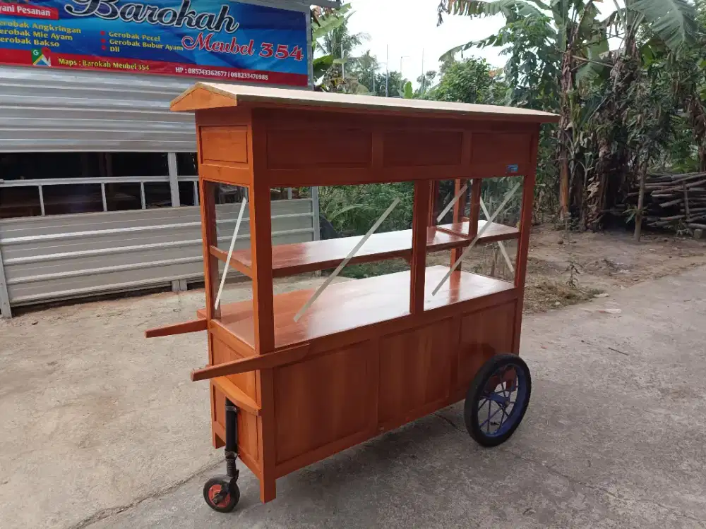 Sedia Gerobak Angkringan, Bakso Mie Ayam, Bubur, Sate, Soto, Pecel dll