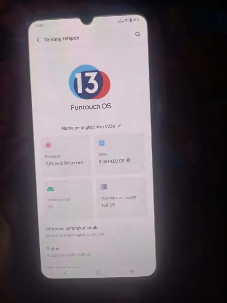 Vivo v23e jual cepat