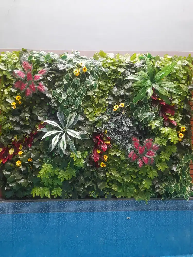 Vertical Garden Sintetis /Dekorasi Taman Rumah Tanpa Rawatan
