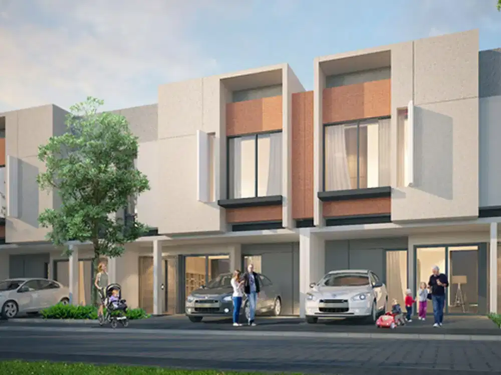 Rumah 2 Lantai Siap Huni Di jln Raya Utama dekat stasiun Serpong