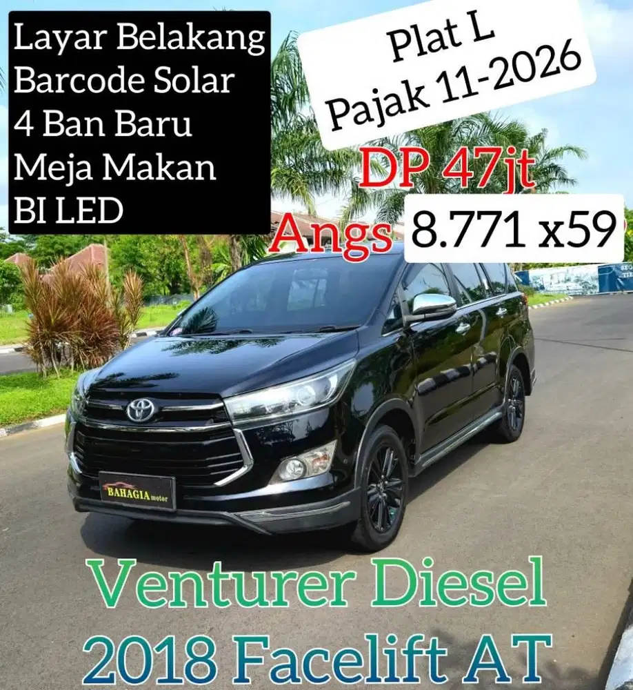 Innova Reborn Venturer 2018 Diesel Matic AT Solar Metik Q VRZ 2017