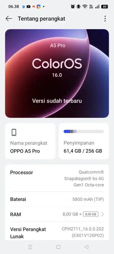 Oppo a5 pro 4g 256gb