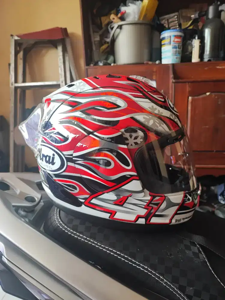 Helm copy arai Haga ukuran XL + intercom