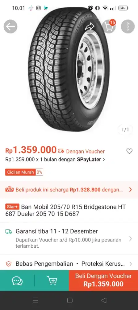 jual ban dueler h/t 687