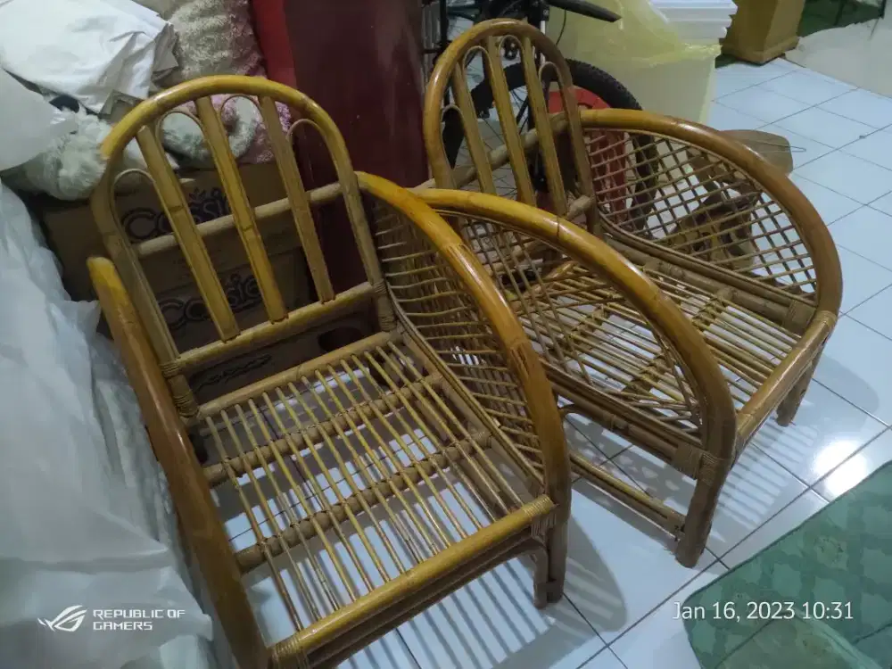 Dijual cepat Kursi rotan set