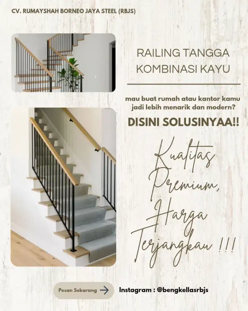 RAILING TANGGA MEWAH DAN MODERN