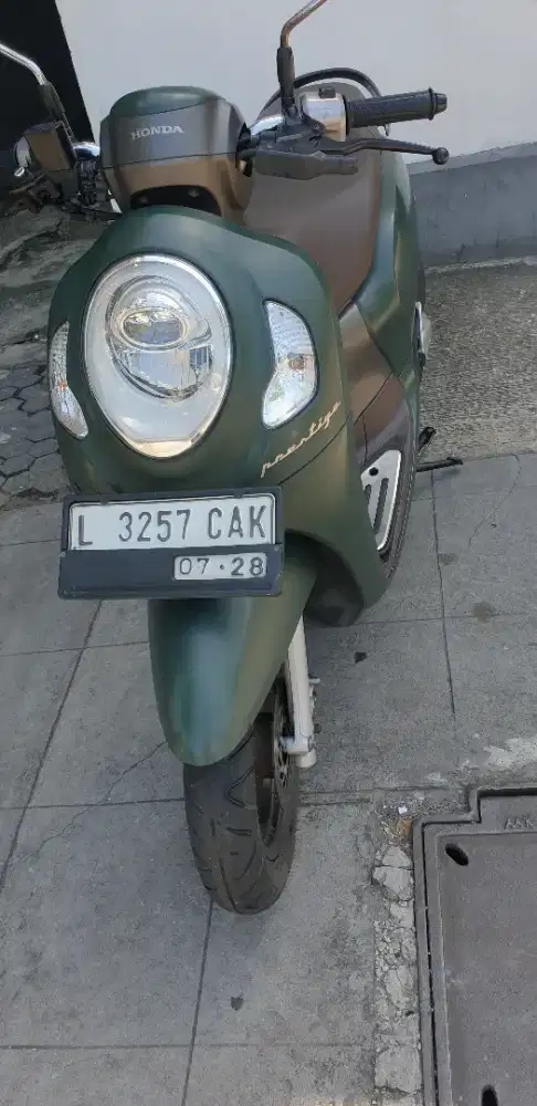 Scoopy Prestige th 2023 Hijau Army mewah pjk baru