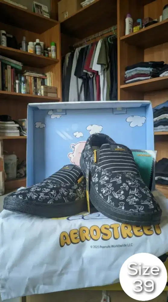 Sepatu Slip On Aerostreet X Peanuts Snoopy