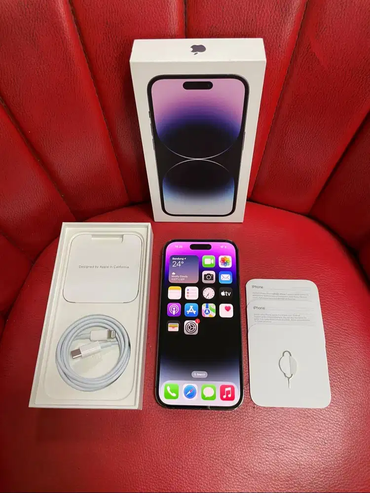 iPhone 14 Pro 256gb Deep Purple Bea Cukai Setara iBox Fullset Original