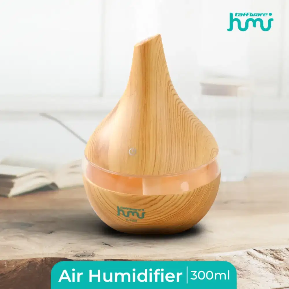 HUMI Air Humidifier Mini Ultrasonic Wood Grain 300ml