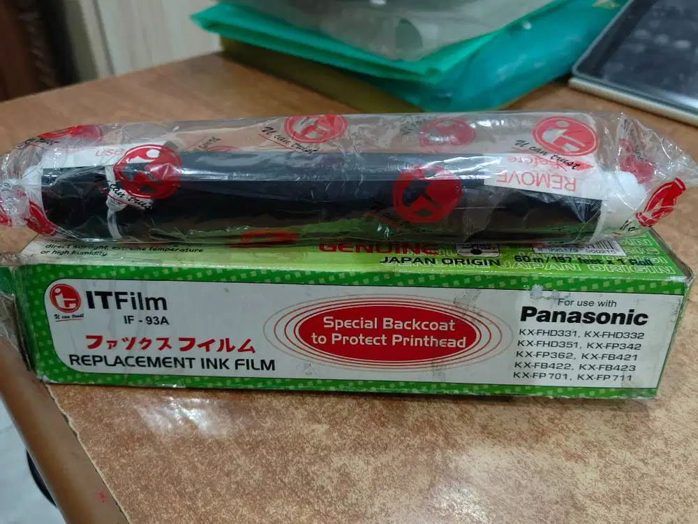 Tinta Mesin Fax Karbon Panasonic IT Film IF-93A KX-FP 70 Original 100%