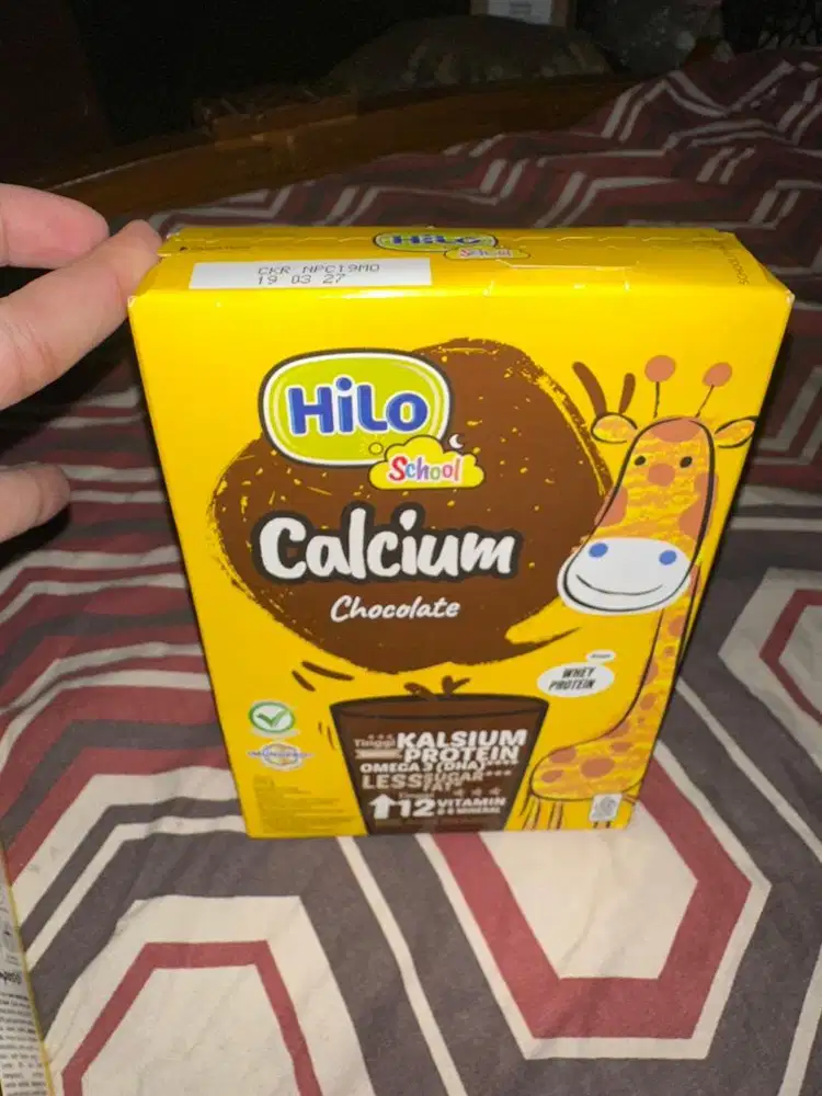 3 dus Susu HILO school calcium rasa coklat