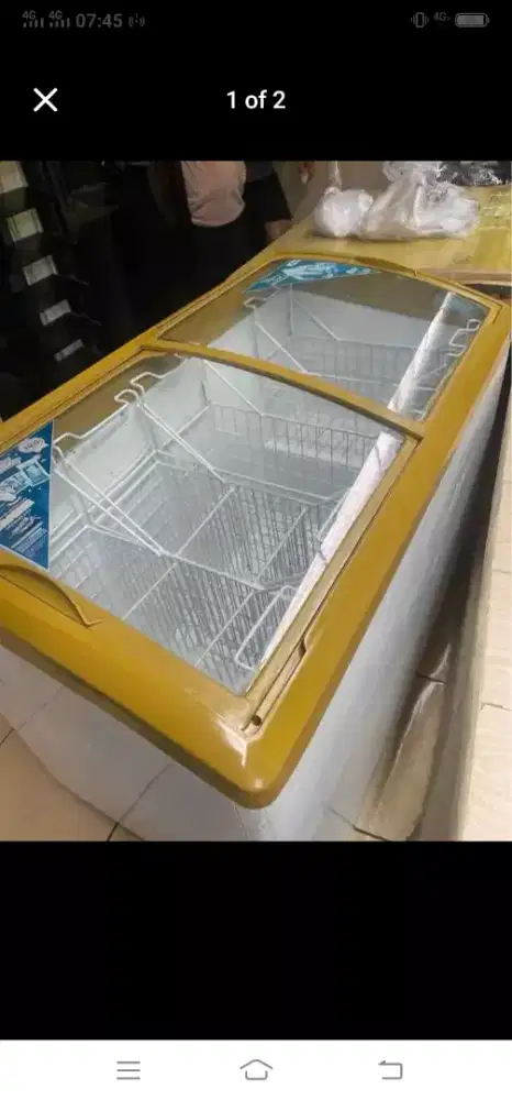 Freezer Sliding Kaca AUCMA 340 Liter