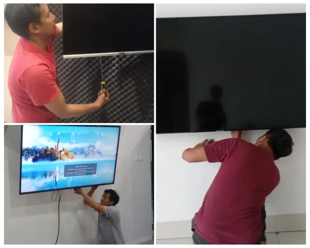 Pasangkan bracket dan Braket +pasang terimarapih breket bracket led tv