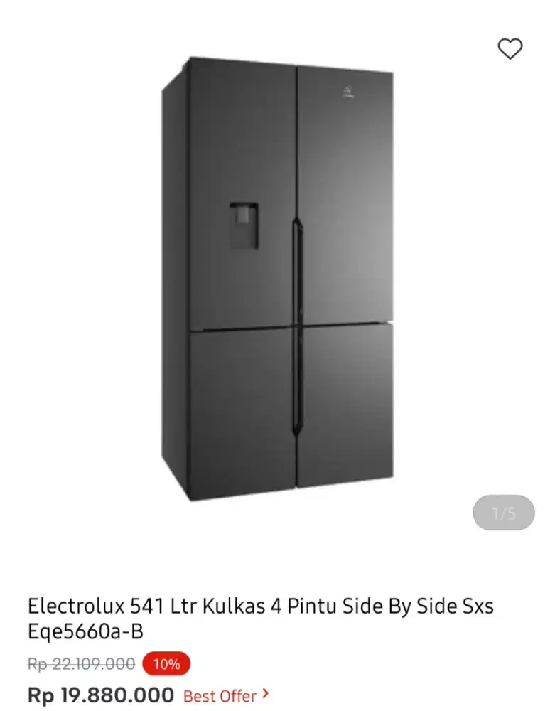 KULKAS ELECTROLUX SBS 4 PINTU