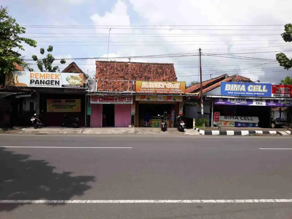 Rumah 2 Lantai Pinggir Jalan Besar Bonus 2 Kios