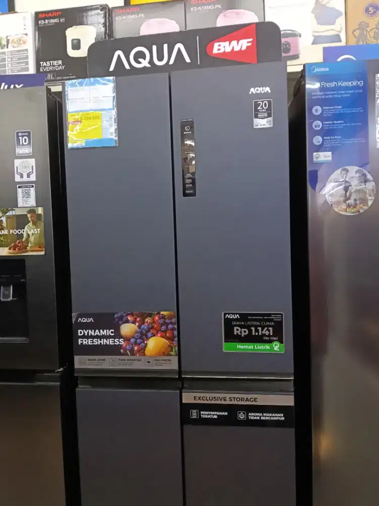 KULKAS AQUA BISA 406L CICILAN PALAI SHOPEPAYLATER