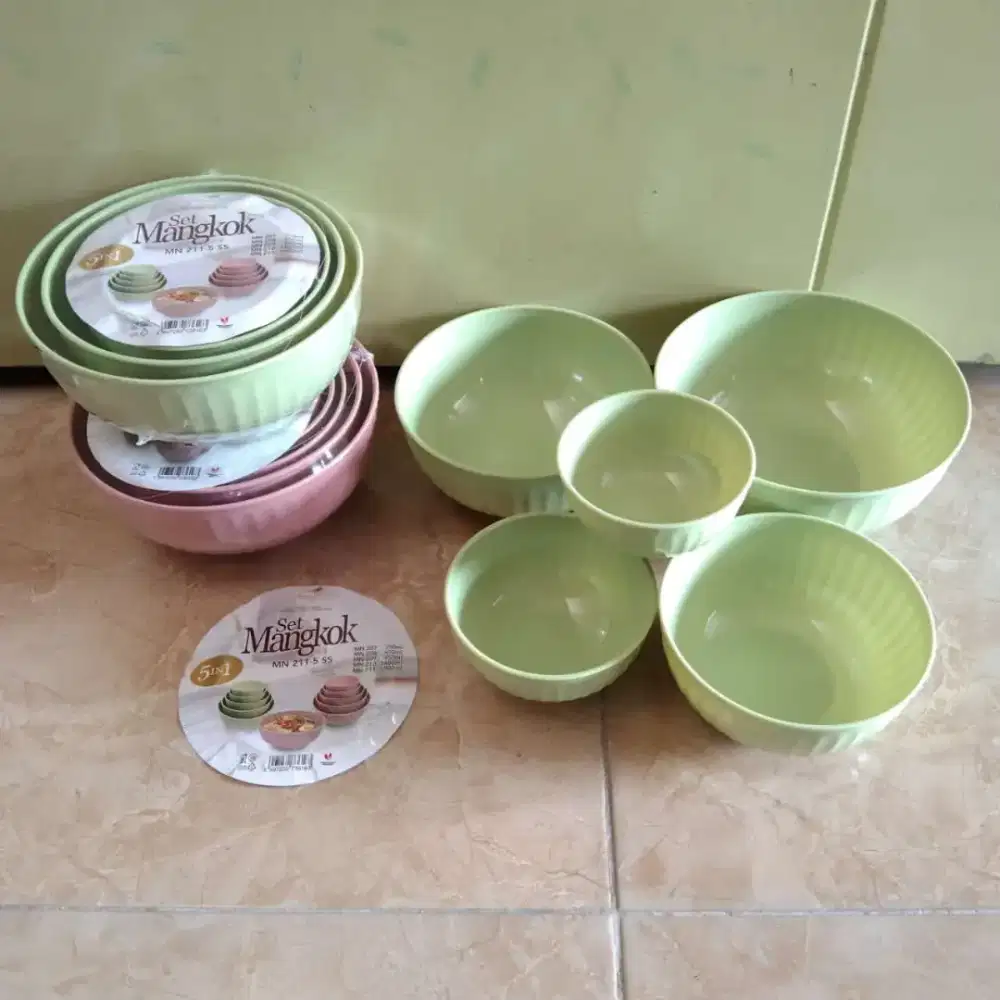 Mangkok Set Isi 5 Pcs Golden Lemon MN 211-5 SS